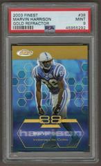 Marvin Harrison [Gold Refractor] #38 Football Cards 2003 Topps Finest Prices