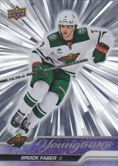 Brock Faber [Outburst Silver] Hockey Cards 2023 Upper Deck Prices
