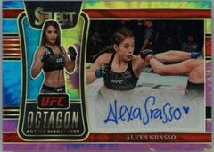 Alexa Grasso [Tie Dye] #OA-AGR Ufc Cards 2022 Panini Select UFC Octagon Action Signatures Prices
