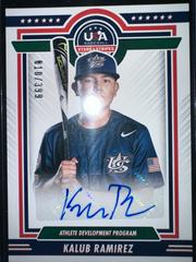 Kalub Ramirez Baseball Cards 2022 Panini Stars & Stripes USA National Team Development Program Signatures Prices