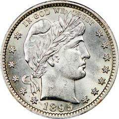 1895 [PROOF] Coins Barber Quarter Prices