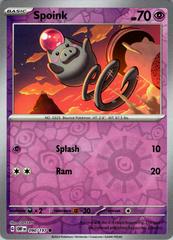 Spoink [Reverse Holo] #90 Pokemon Obsidian Flames Prices