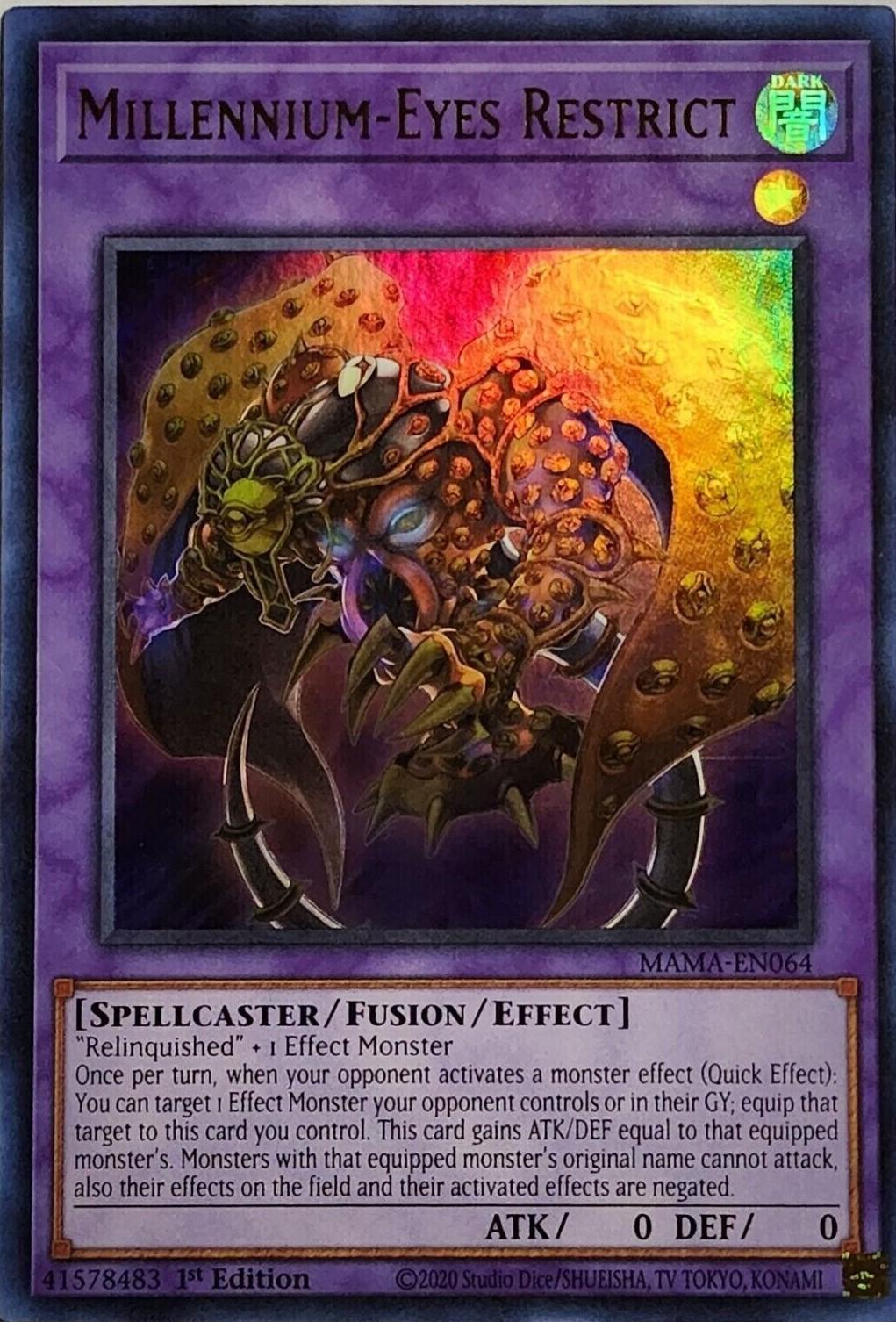 Yu-Gi-Oh! TCG Millennium-Eyes Restrict - Super Rare (RC03) - Korean - Mint/Near Mint