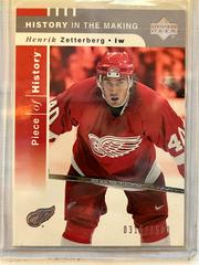 Henrik Zetterberg #128 Hockey Cards 2002 Upper Deck Piece of History Prices