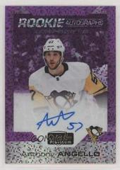 Anthony Angello [Violet Pixels] Hockey Cards 2020 O Pee Chee Platinum Rookie Autographs Prices