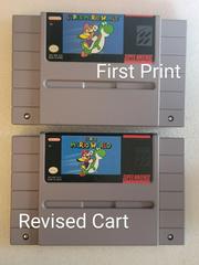 Side By Side Variants Of Cartridge Fronts | Super Mario World Super Nintendo