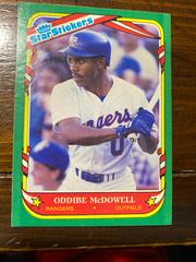 Oddibe McDowell #77 Baseball Cards 1987 Fleer Star Stickers Prices