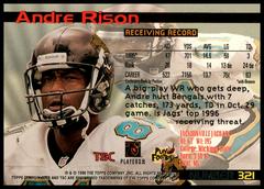 Back Of Card | Andre Rison Football Cards 1996 Stadium Club