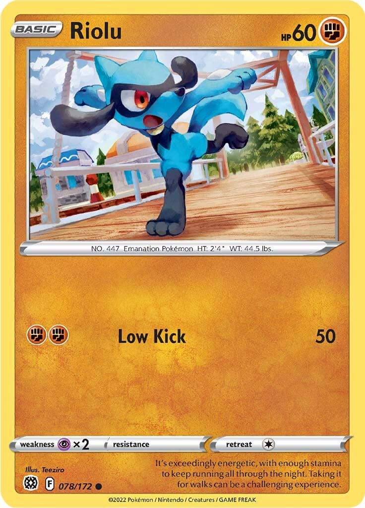 Riolu #78 Pokemon Brilliant Stars