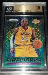 Kobe Bryant [Green Mojo Prizm] #2 Basketball Cards 2014 Panini Prizm Fireworks Prices