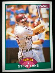 Steve Lake #12T Baseball Cards 1989 Score Traded Prices
