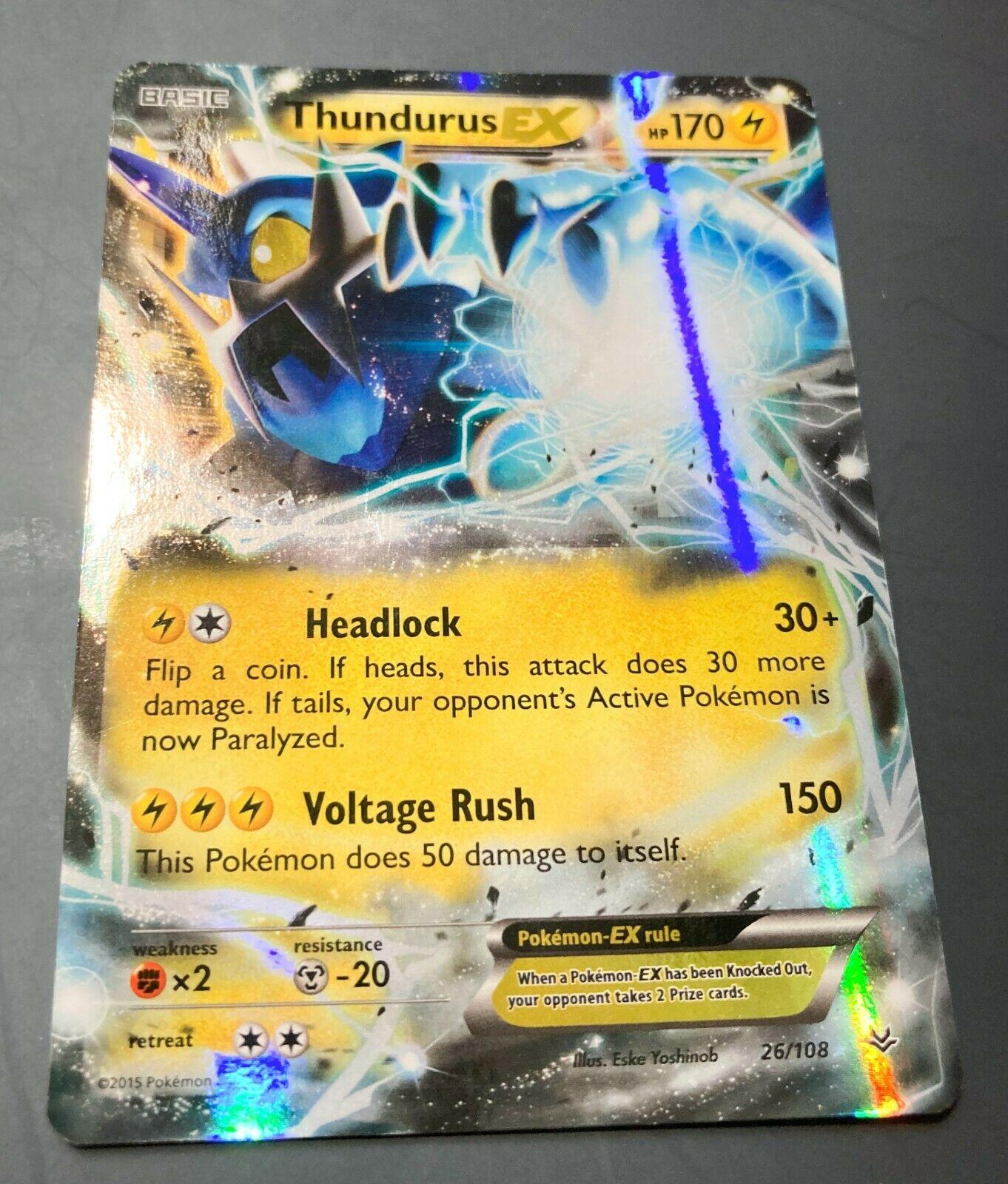 Thundurus EX #26 Prices | Pokemon Roaring Skies | Pokemon Cards