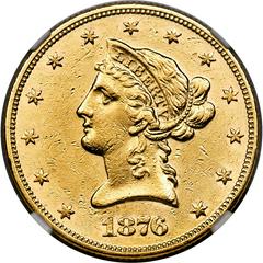 1876 [PROOF] Coins Liberty Head Gold Eagle Prices