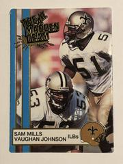 Sam Mills, Vaughan Johnson #49 Football Cards 1990 Action Packed All Madden Prices