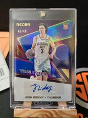 Josh Giddey [Gold] Basketball Cards 2021 Panini Recon True Potential Signatures Prices