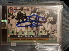 Emmitt Smith  Authentic Autograph Football Cards 1991 Pro Set Prices