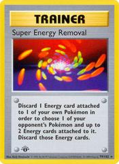 Super Energy Removal [1st Edition] Pokemon Base Set Prices