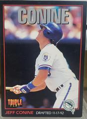 Jeff Conine [Triple Play] #93 Baseball Cards 1993 Leaf Prices