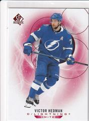 Victor Hedman [Limited Red] #3 Hockey Cards 2020 SP Authentic Prices