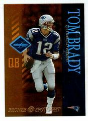 Tom Brady [Bronze Spotlight] #59 Football Cards 2003 Leaf Limited Prices