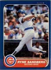 Ryne Sandberg #378 Baseball Cards 1986 Fleer Prices