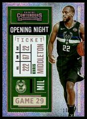 Khris Middleton [Opening Night Ticket] Basketball Cards 2020 Panini Contenders Prices