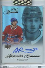 Alexander Romanov Hockey Cards 2020 Upper Deck Clear Cut Autographs Prices