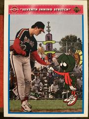 Seventh Inning Stretch [Jim Abbott & Marvin] #195 Baseball Cards 1992 Upper Deck Comic Ball 3 Prices