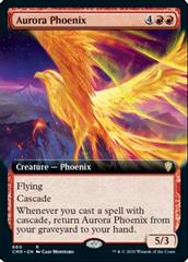 Aurora Phoenix [Extended Art Foil] Magic Commander Legends Prices