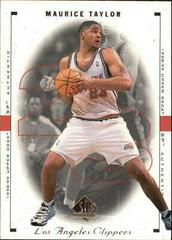 Maurice Taylor #43 Basketball Cards 1998 SP Authentic Prices