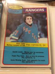 Phil Esposito [Rangers Team] Hockey Cards 1980 O-Pee-Chee Prices