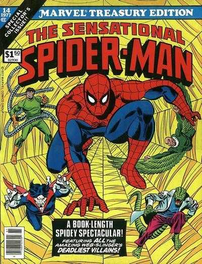 Marvel Treasury Edition #14 (1977) Comic Books Marvel Treasury Edition