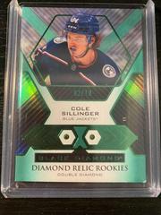Cole Sillinger [Emerald Double] #BDR-CS Hockey Cards 2021 Upper Deck Black Diamond Rookie Relic Prices