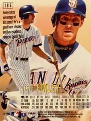 Rear | Steve Finley Baseball Cards 1995 Emotion