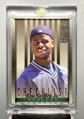 Ken Griffey Jr. [Checklist] [Studio] #163 Baseball Cards 1997 Panini Donruss Prices