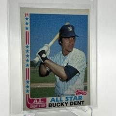 Bucky Dent [Blackless] Baseball Cards 1982 Topps Prices
