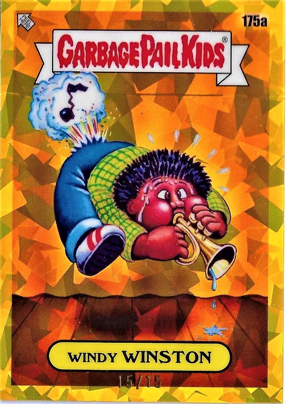 Windy WINSTON [Gold] #175a Garbage Pail Kids 2022 Sapphire