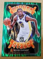 Kevin Durant [Green Shock] #17 Basketball Cards 2021 Panini Donruss Optic Winner Stays Prices