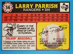 Back | Larry Parrish Baseball Cards 1988 Topps U.K. Mini