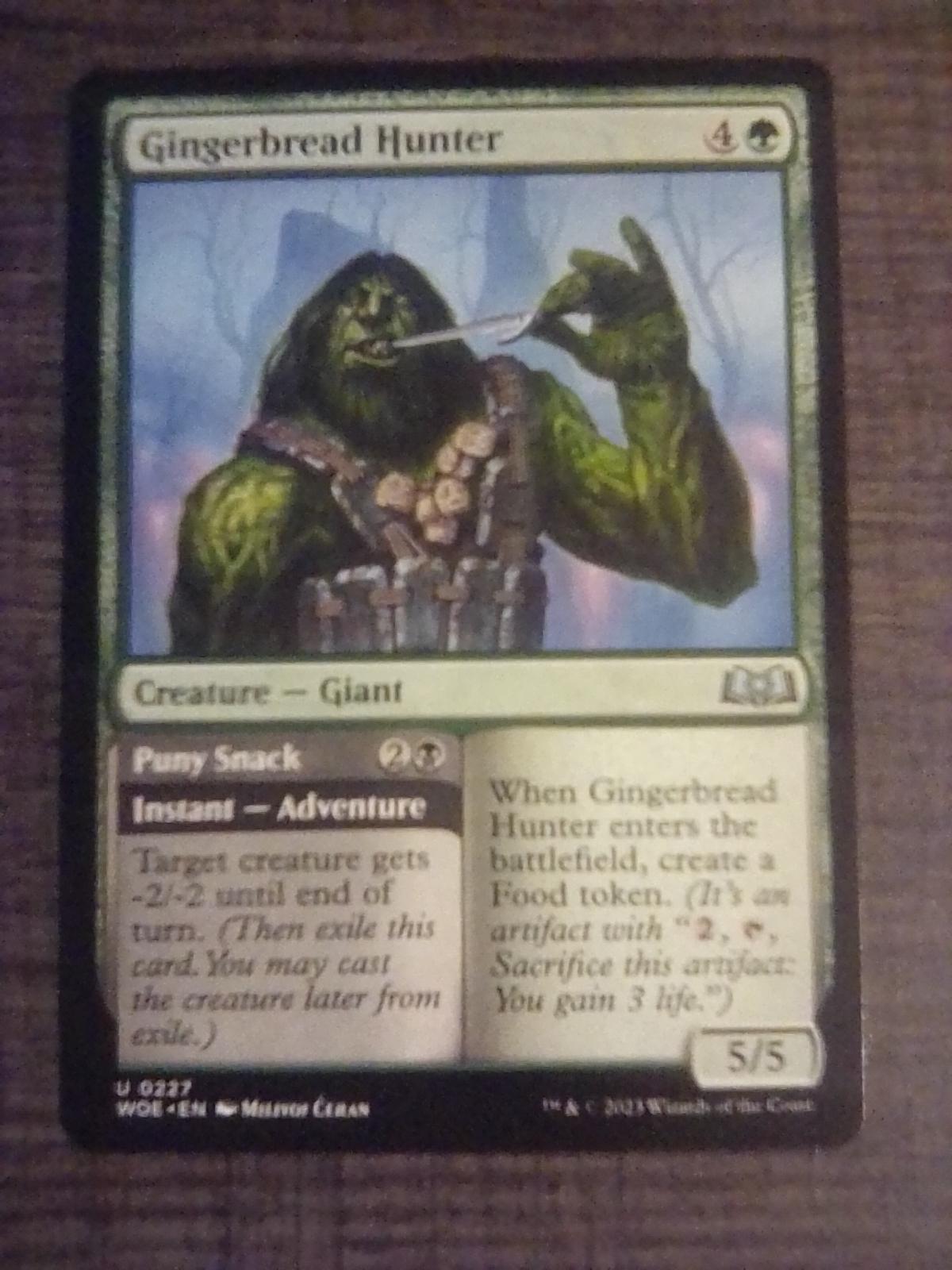 Gingerbread Hunter // Puny Snack #227 Magic Wilds of Eldraine