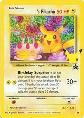 Pikachu Birthday #24 Pokemon Celebrations Prices