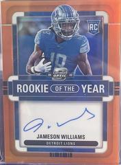 Jameson Williams [Rookie of the Year Autograph Orange] #ROY-JW Football Cards 2022 Panini Contenders Optic Rookie of the Year Prices