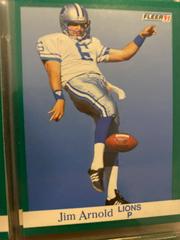 Jim Arnold #239 Football Cards 1991 Fleer Prices