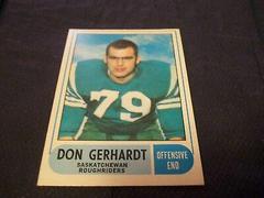 Don Gerhardt Football Cards 1968 O Pee Chee CFL Prices