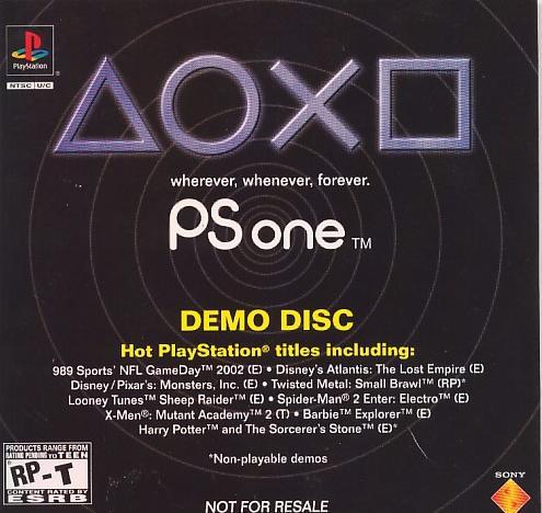 PSone Demo Disc Cover Art