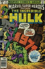 Marvel Super-Heroes [Incredible Hulk] #87 (1980) Comic Books Marvel Super-Heroes Prices