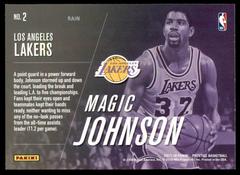 Back Side | Magic Johnson Basketball Cards 2017 Panini Prestige All-Time Greats