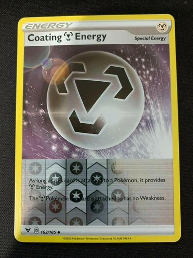 Coating Energy Reverse Holo Ungraded Pokemon Vivid Voltage