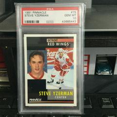 Steve Yzerman #75 Hockey Cards 1991 Pinnacle Prices