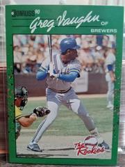 Greg Vaughn Baseball Cards 1990 Panini Donruss Rookies Prices